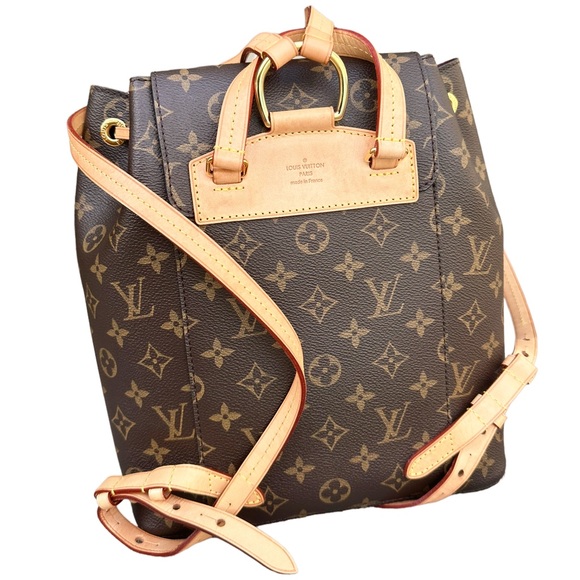 Authentic✅ Louis Vuitton Montsouris Rucksack Backpack Monogram Brown Canvas - Picture 7 of 15